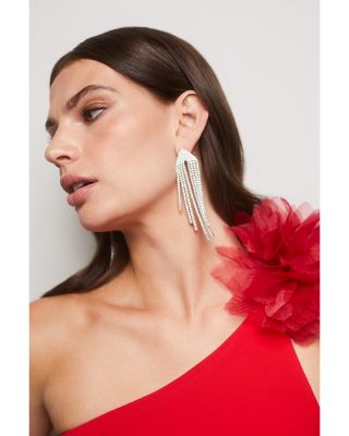 Starlet Cascading Stone Statement Earrings
