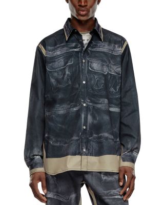 Diesel - S-After Graphic Print Regular Fit Button Front Shirt