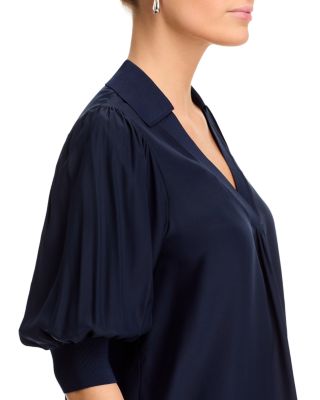 Weldon Collared Silk Blouse