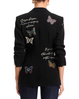 Cinq à Sept Butterfly Loveletter Scrunched Cheyenne Blazer