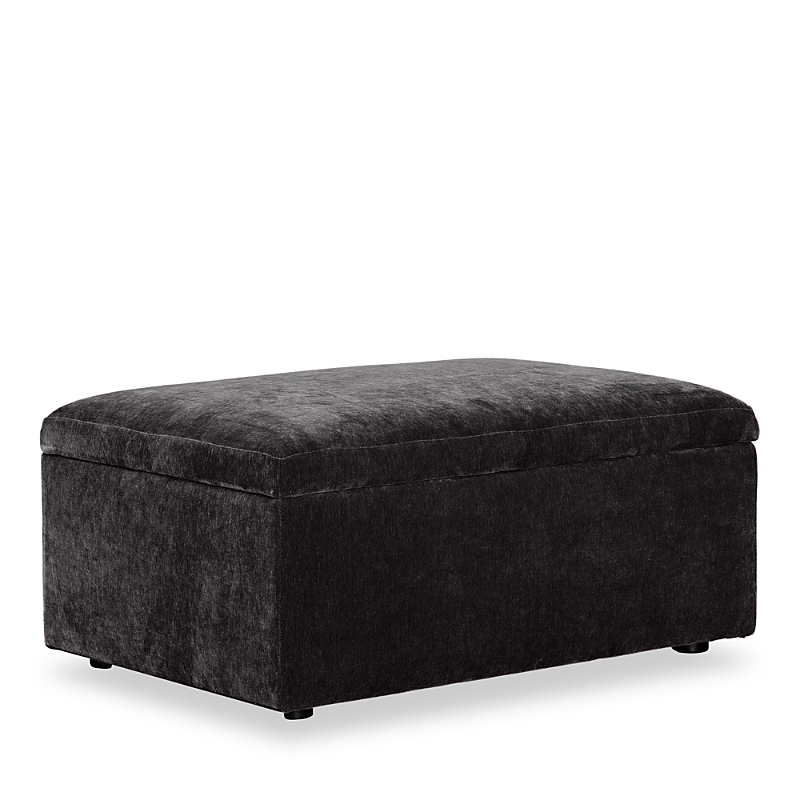 Bloomingdale's Auburn Medium Rectangle Ottoman, In Fabric In Monaco Coal