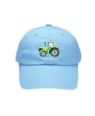 Bits & Bows - Boys' Tractor Baseball Hat in Blue - Baby, Little Kid