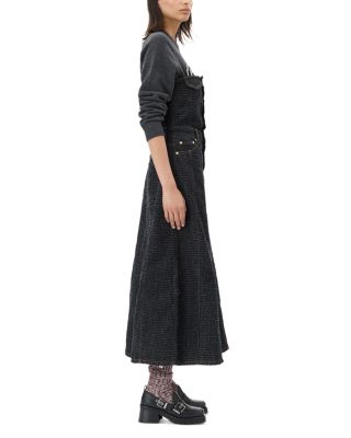 Fluffy Denim Corsage Dress