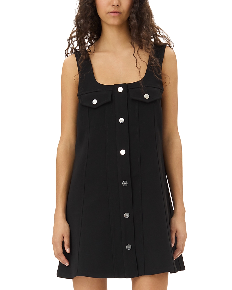 ganni bonded crepe mini dress Ganni Mini dress in bonded crepe