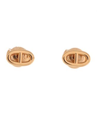 Pre-Owned Hermes Very Small Farandole Stud Earrings 18K Rose Gold