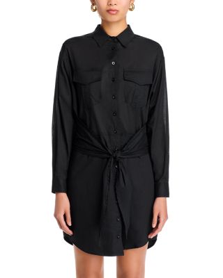Tie Front Shirt Dress - Exclusive