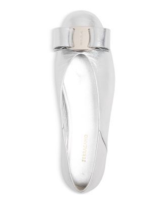 Women's Vanna Leather Hardware Bow Flats