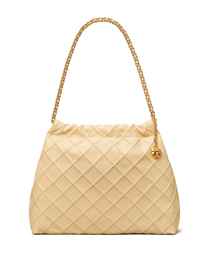Tory Burch Fleming Chain Quilted Leather Hobo Bag