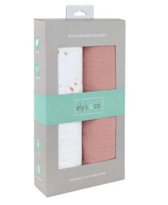 Unisex Cotton Muslin Swaddle Blanket 2 Pack - Baby