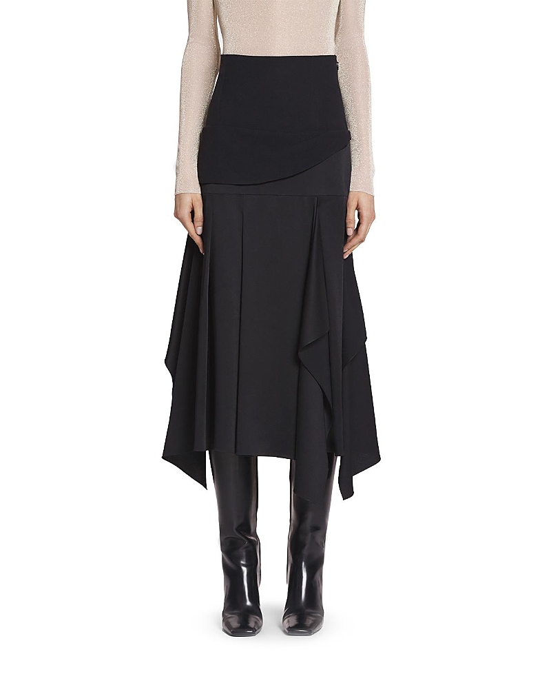 Lanvin Asymmetrical Skirt In Black