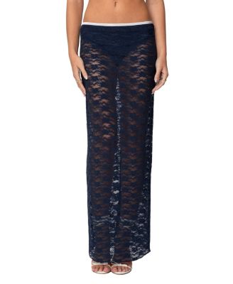 Edikted - Vara Sheer Lace Maxi Skirt