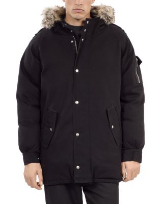 The Kooples Faux Fur Trim Hooded Parka