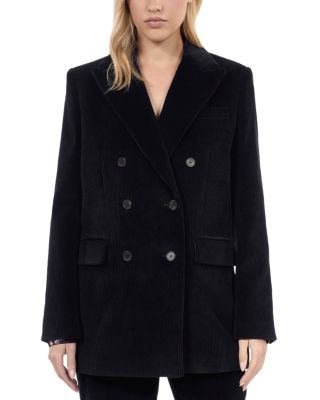 The Kooples Corduroy Double Breasted Blazer