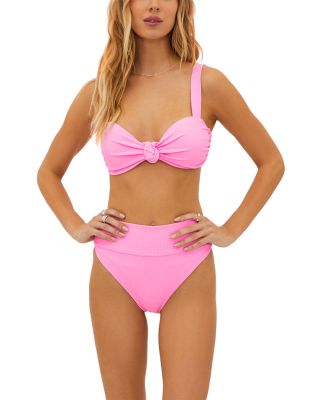 Sophia Ribbed Bikini Top & Highway Bikini Bottom