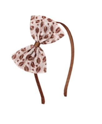 Sweet Wink Girls' Football Love Tulle Bow Headband - Little Kid, Big Kid