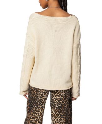 Inga Oversized Cable Knit Sweater