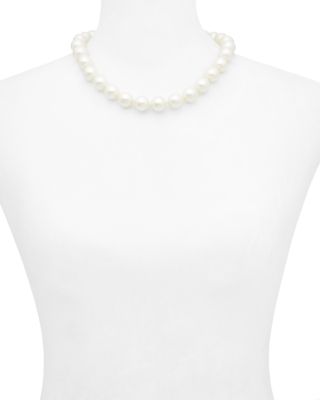 Imitation Pearl Collar Toggle Necklace, 18&amp;quot;