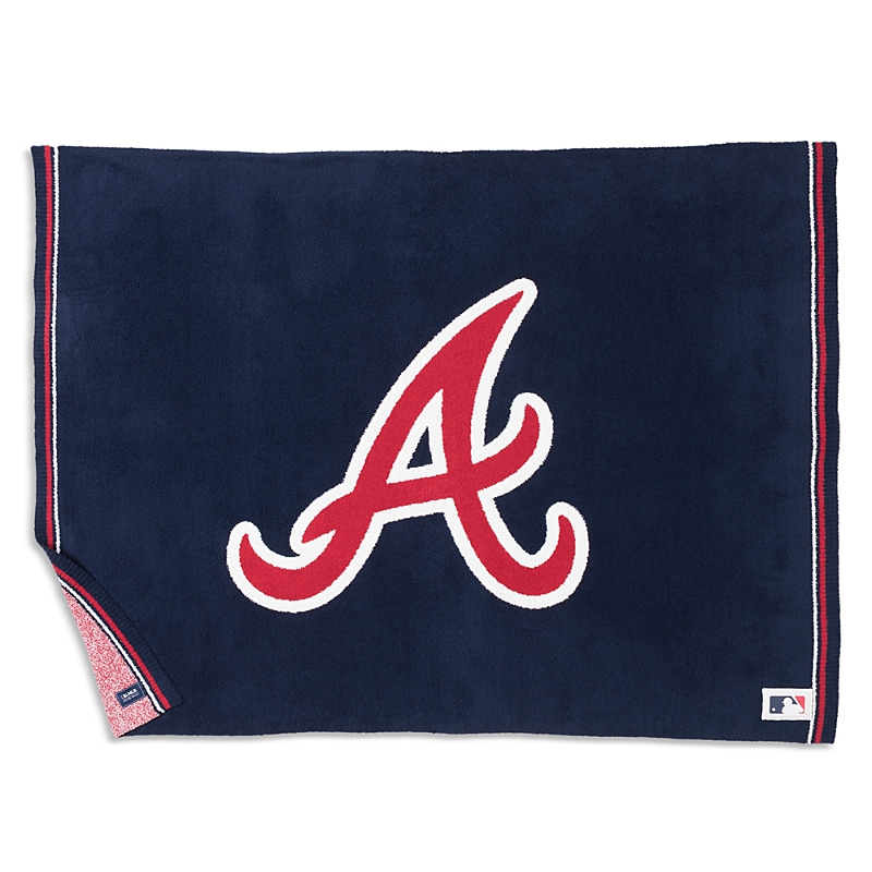 Barefoot Dreams Cozychic Atlanta Braves Throw Blanket In Braves Multi