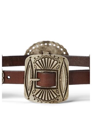 Lauren Ralph Lauren Embellished Leather Belt