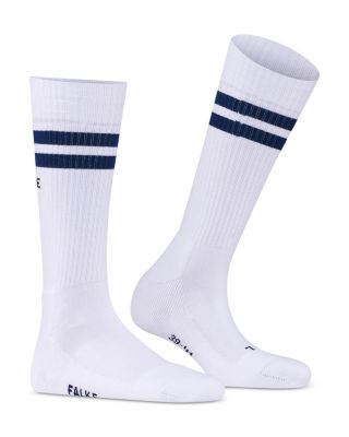 Dynamic Cotton Blend Double Stripe Crew Socks