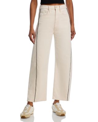 MOTHER - The Half Piped High Rise Cropped Jeans in Act Natural