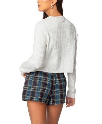 Crisada Cable Knit Cardigan