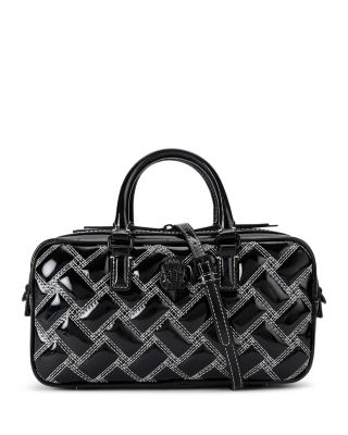 Kurt Geiger London Small Kensington Duffle Contrast Stitching Leather Handbag