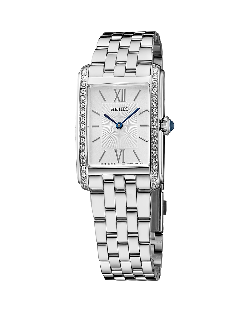 Seiko Watch Essentials Watch, 33mm X 23mm In White/silver