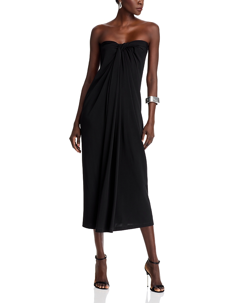 Rosetta Getty Strapless Twist Front Dress