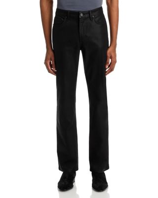Clint Slim Bootcut Jeans in Coated Noir