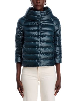 Sofia Iconico Cropped Down Puffer Coat