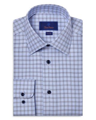 David Donahue - Slim Fit Printed Dress Shirt