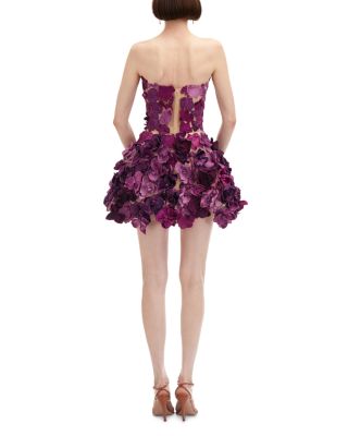 Orchid Strapless Cocktail Dress