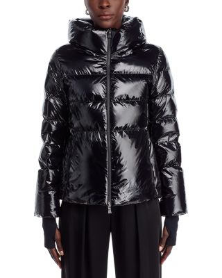 Laminar Glazed Hooded Puffer Jacket