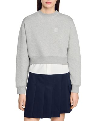 Sandro - Meribel Layered Sweatshirt