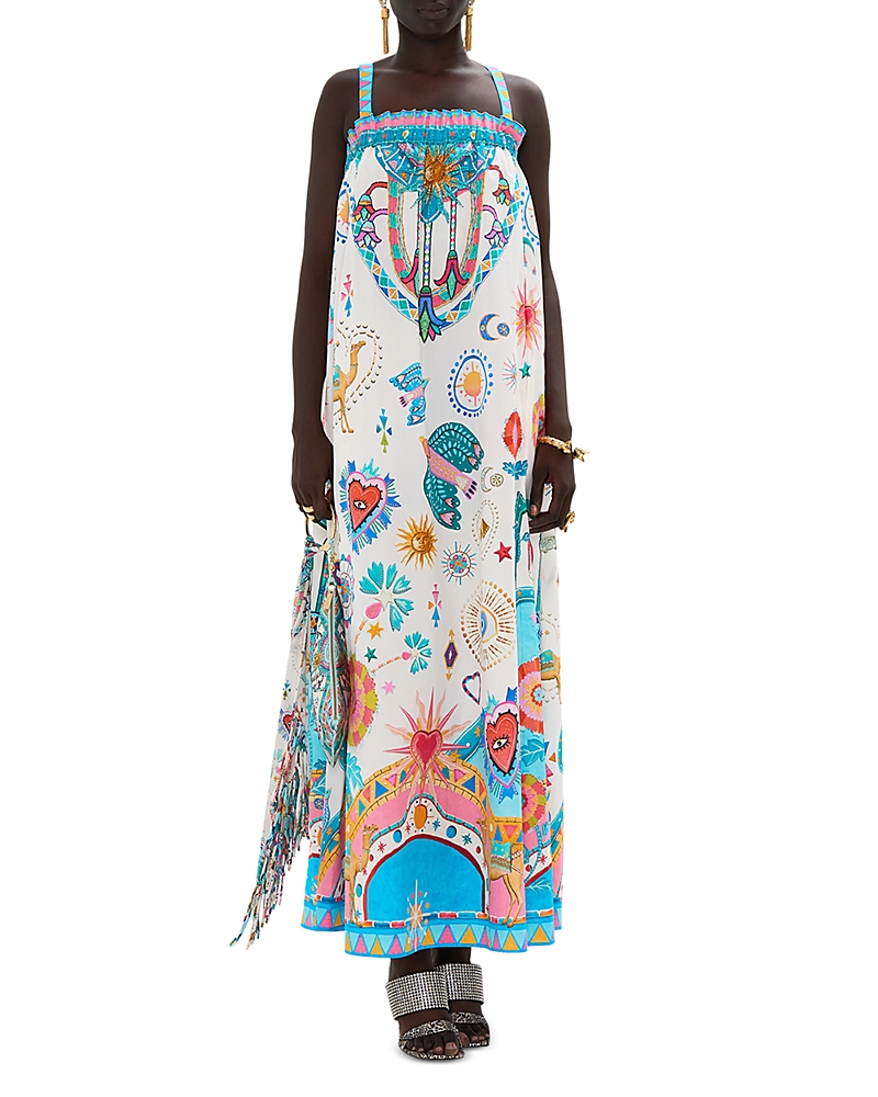 Camilla Wide Strap Sundress In Living In Color In Living In Color