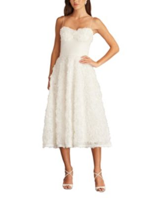Tadashi Shoji - Greer Rosette Applique Midi Dress