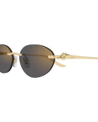 Panthère Classic Oval Sunglasses, 58mm