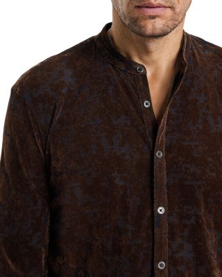 Valencia Regular Fit Velour Burnout Shirt