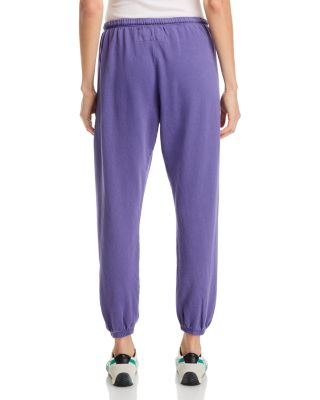 Cotton Logo Sweatpants in Lavender Petal