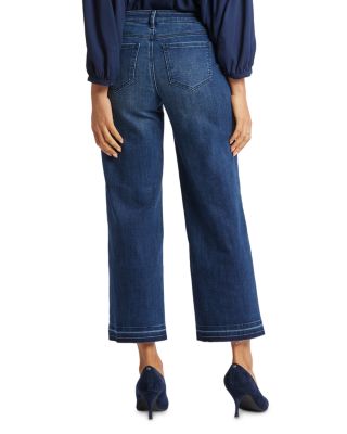 Teresa Wide Leg Ankle Jeans in Moonlight