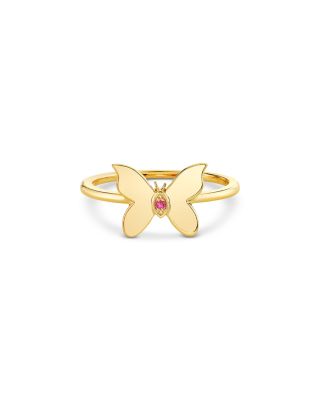 Wicked x Sydney Evan 14K Yellow Gold Glinda Butterfly Ring