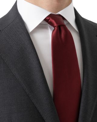 Solid Satin Silk Tie
