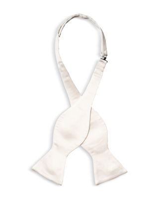 Satin Self Tied Bow Tie