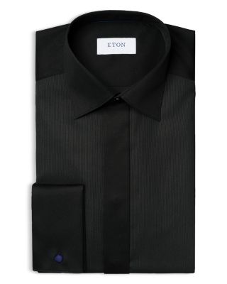 Contemporary Fit Pliss&eacute; Bib Formal Shirt