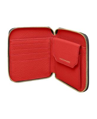 Small Leather Zip Around Wallet
