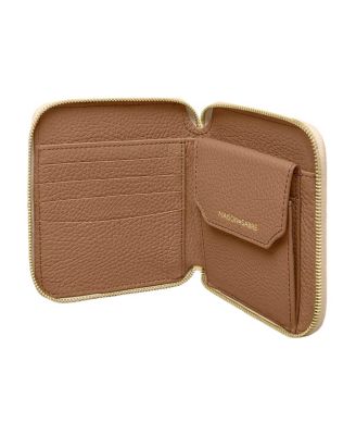 Small Leather Zip Around Wallet