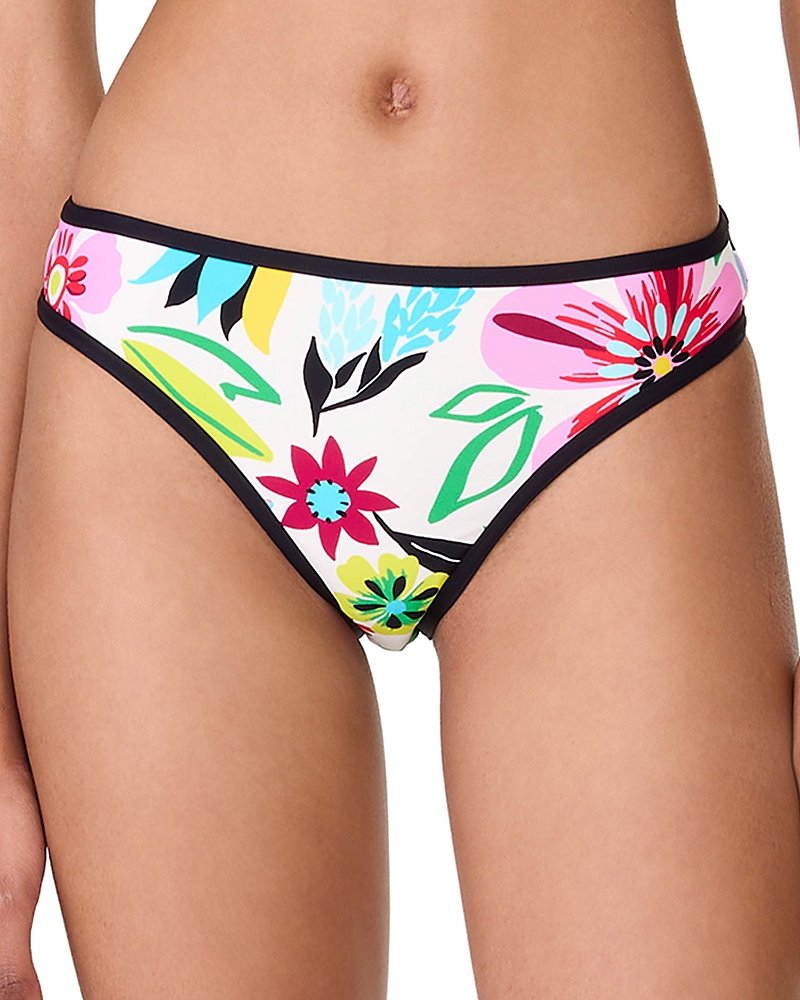Kate Spade New York Floral High Cut Bottom In Cream