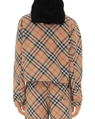 Hooded Cropped Reversible Jacket