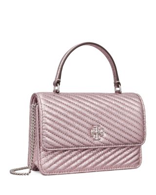 Kira Metallic Quilted Leather Chain Wallet